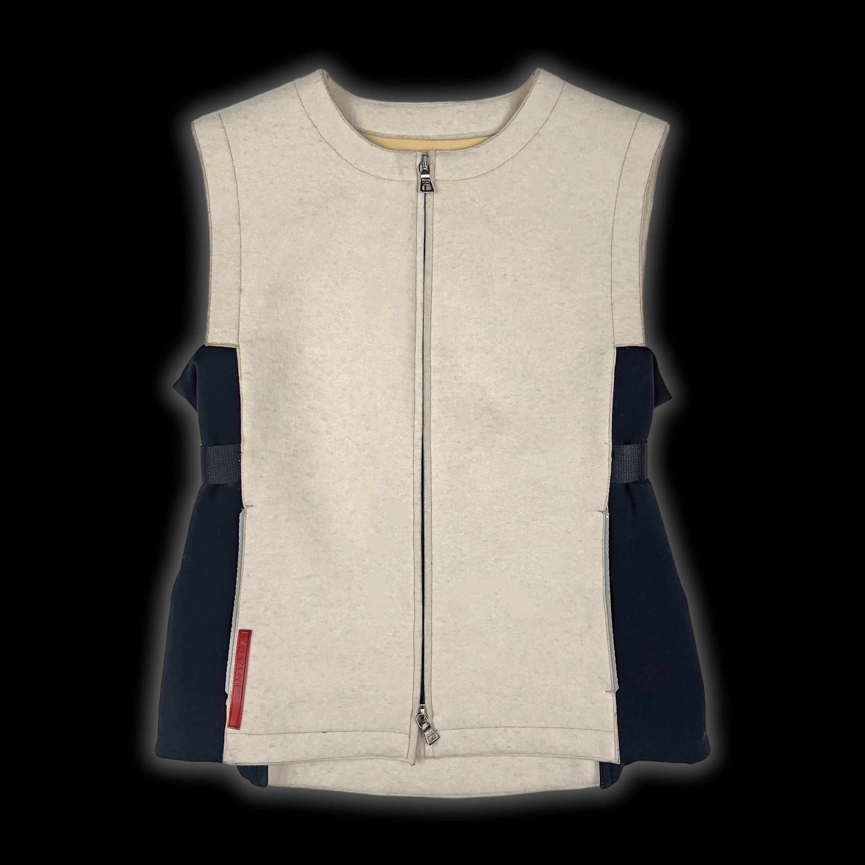 SS00 Wool Zip-Up Vest
