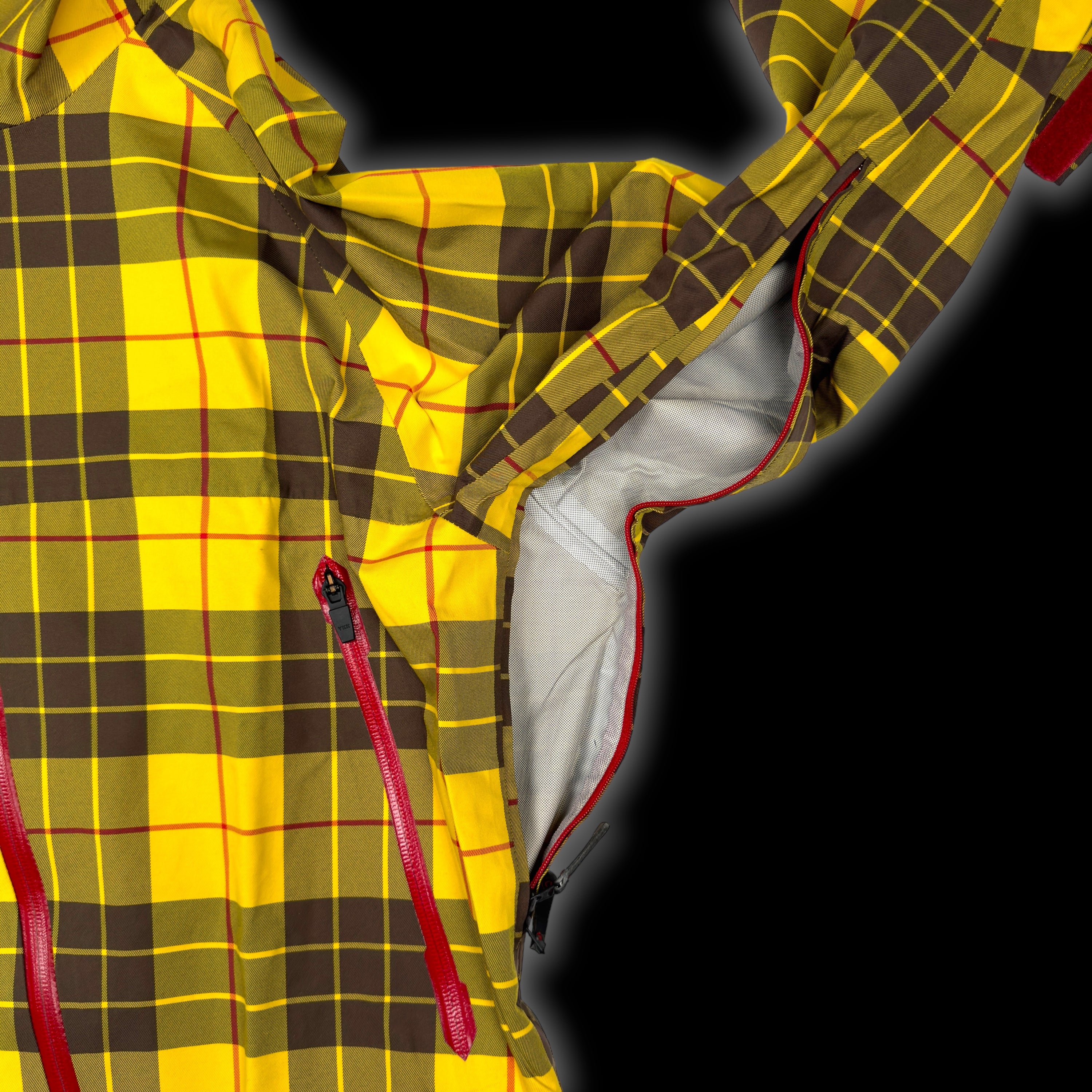 iDIOM SLANT 2.5L ASYMMETRIC JACKET - YELLOW TARTAN