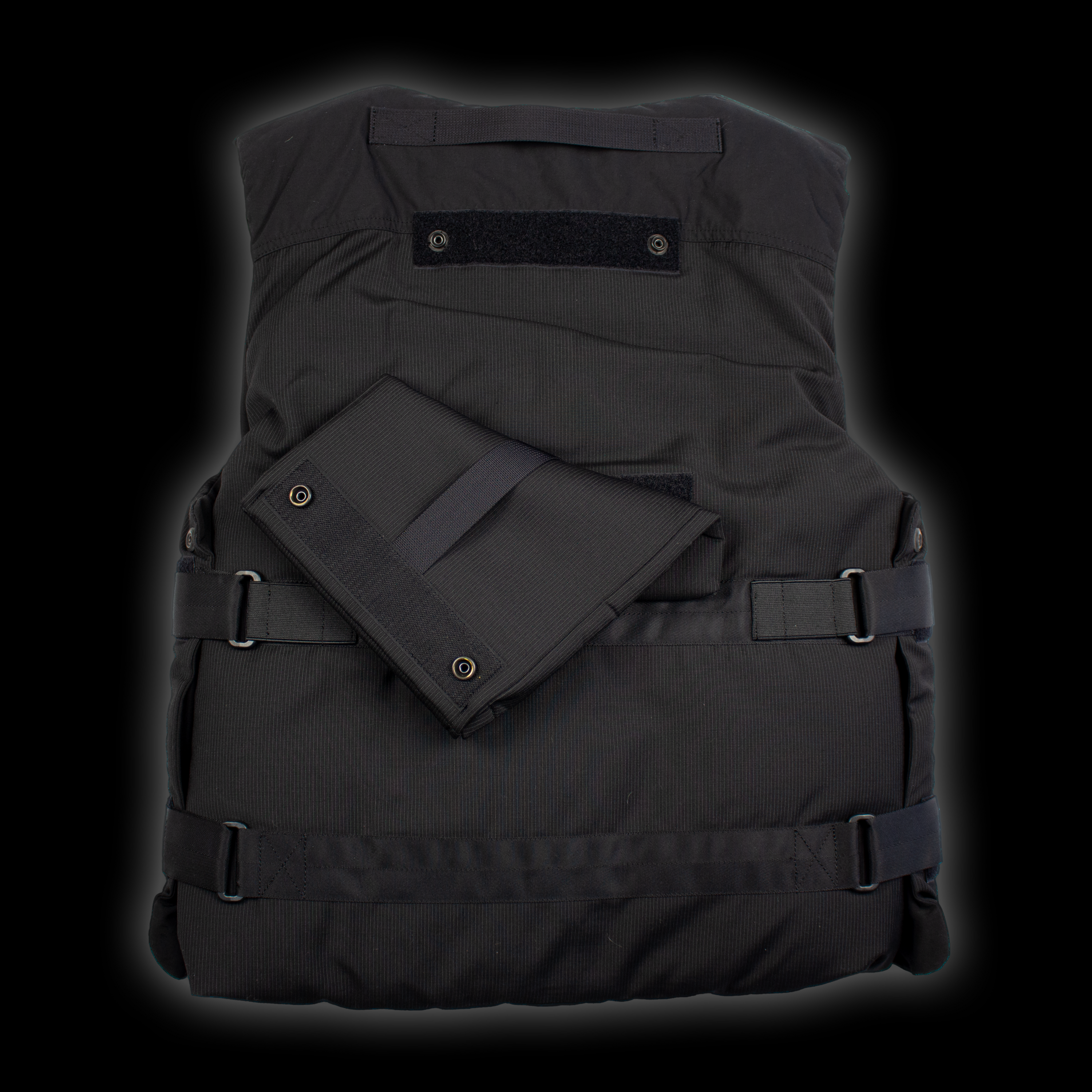 SS19 PINSTRIPE UTILITY DOWN VEST