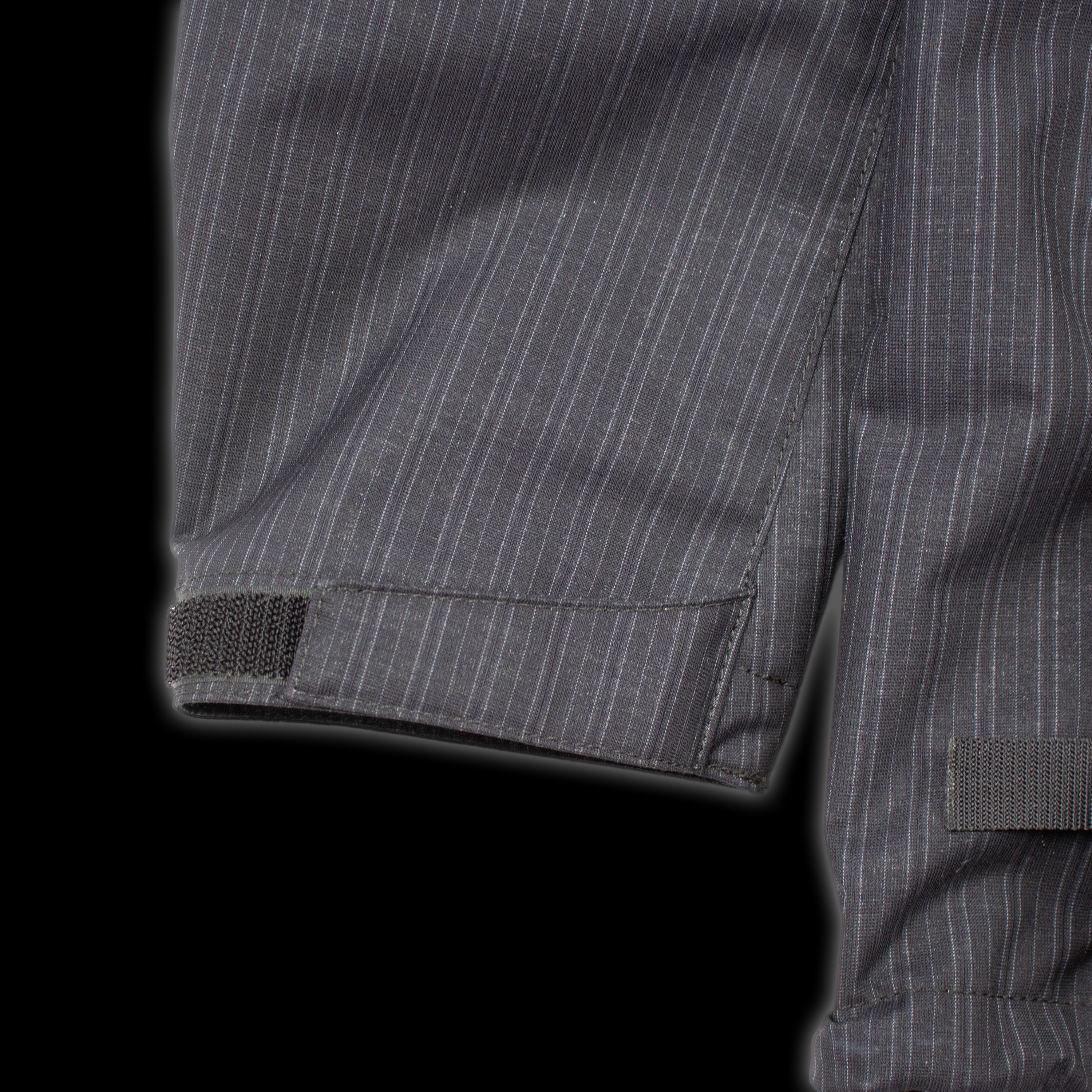 FW22 WOOL STRIPE LAMINATED UTILITY JACKET