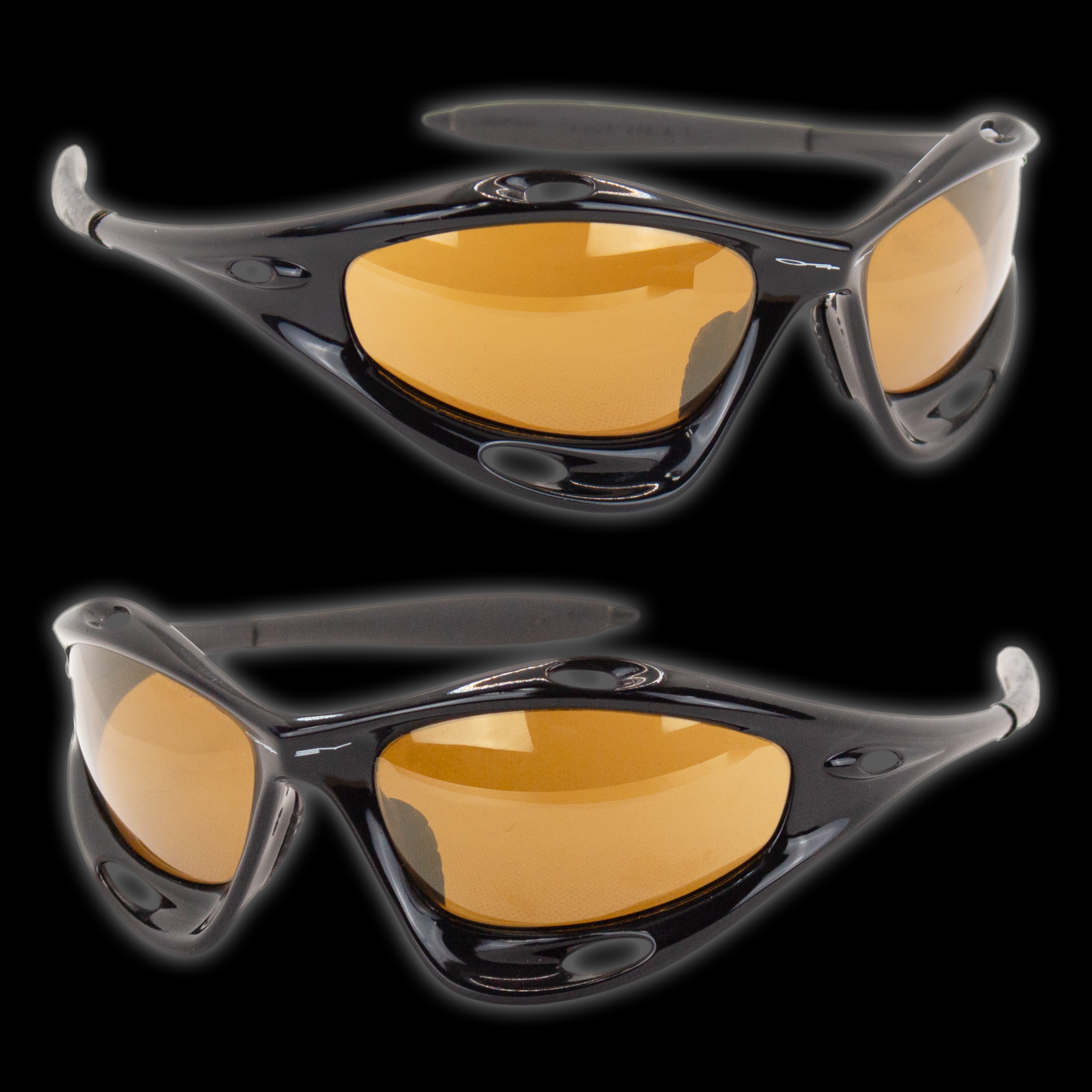 RACING JACKET (GEN 1) (BLACK W/ GOLD IRIDIUM LENSES)