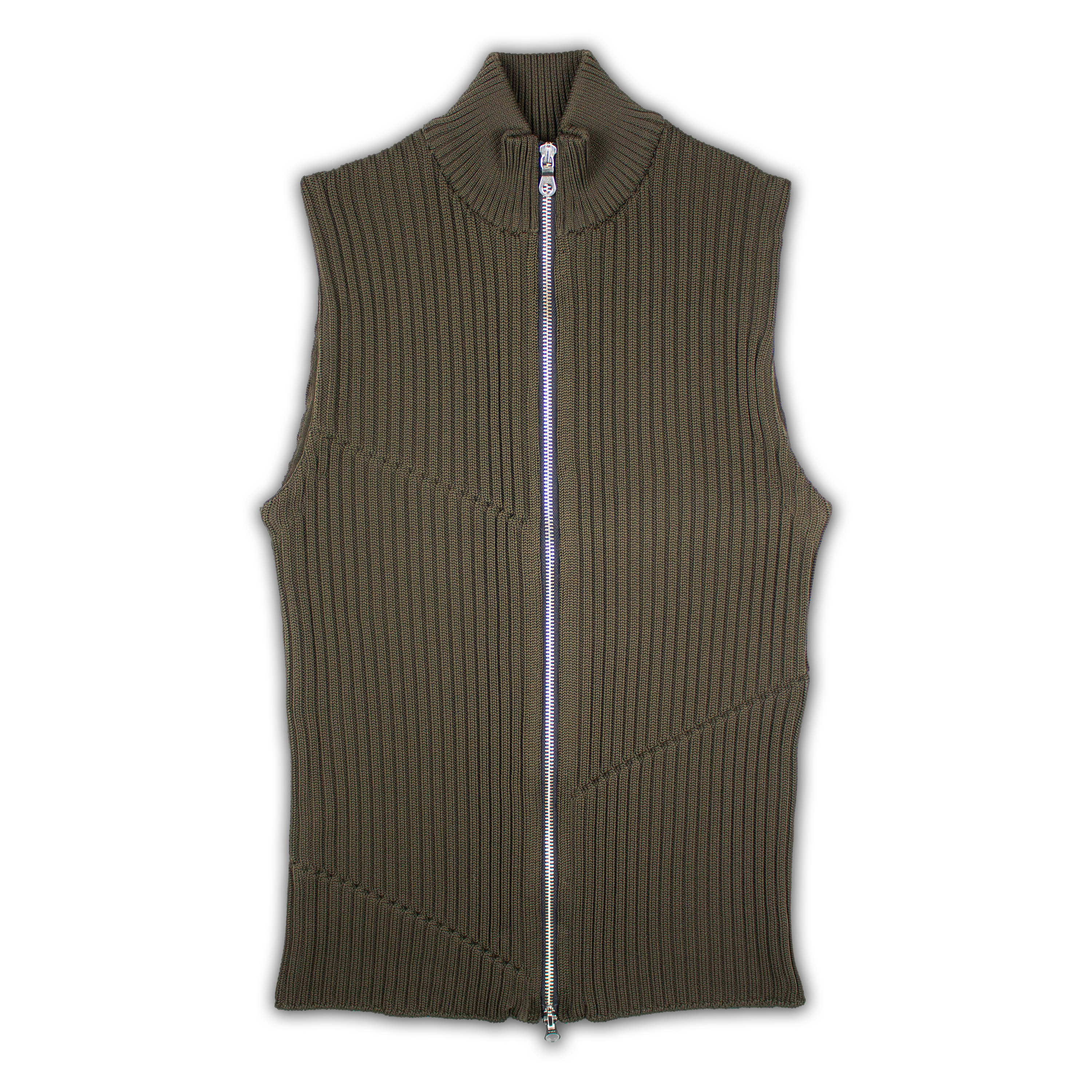 ASYMMETRIC STITCH KNITTED VEST