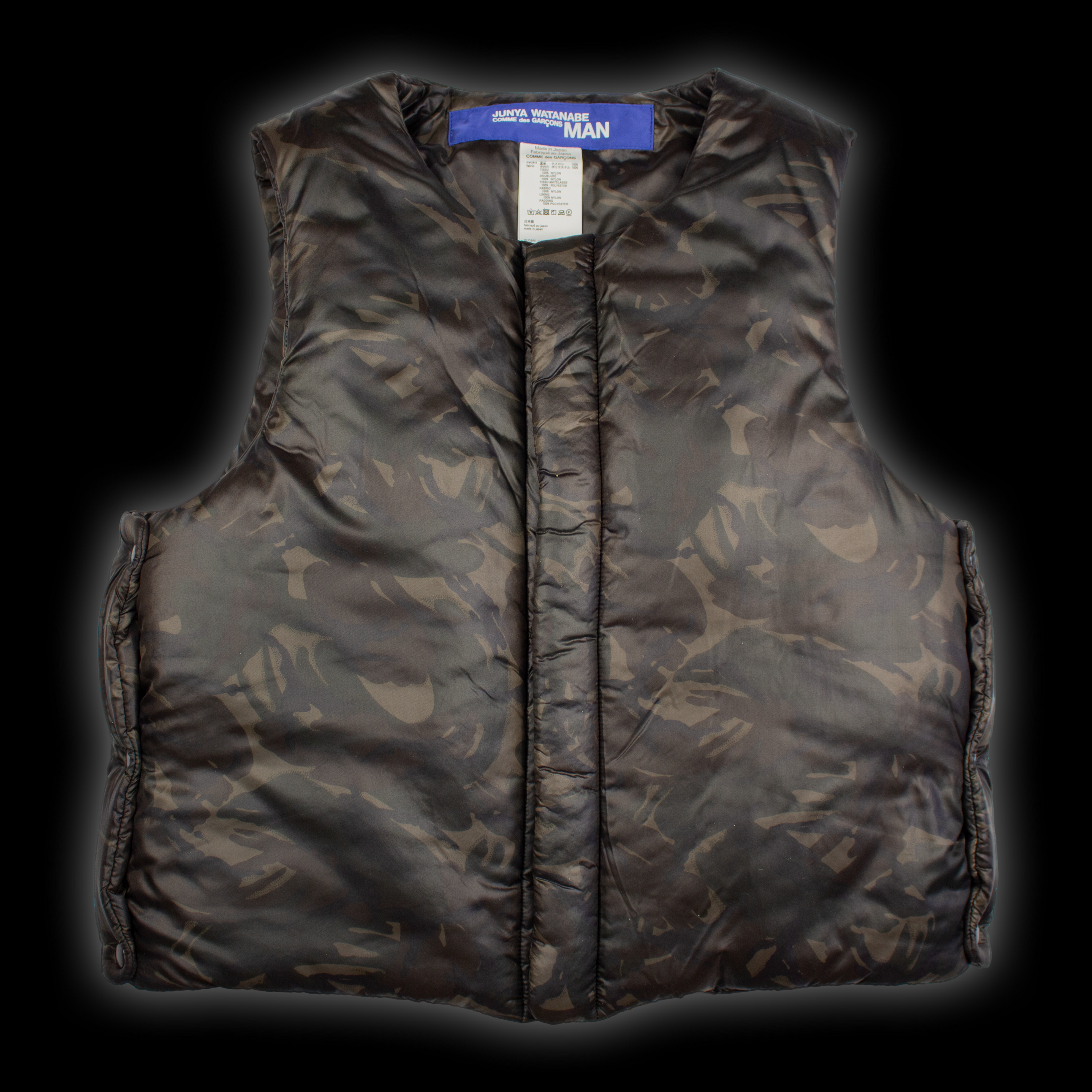 SS19 PINSTRIPE UTILITY DOWN VEST