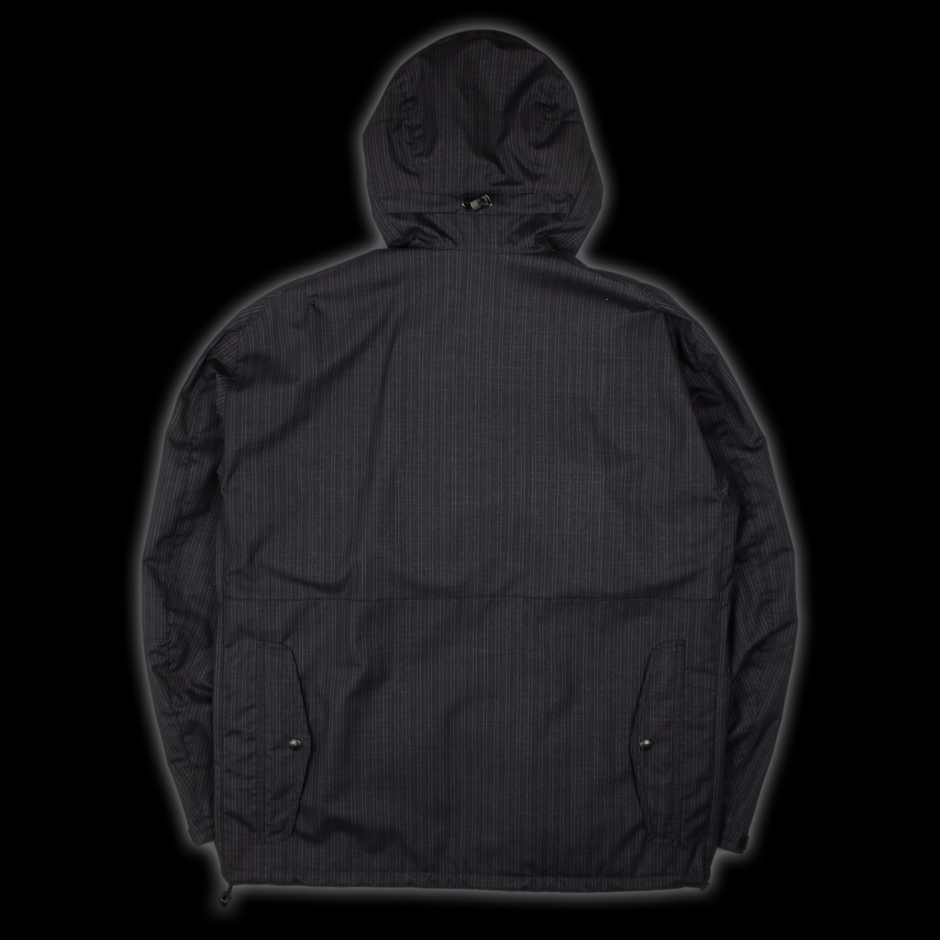 FW22 WOOL STRIPE LAMINATED UTILITY JACKET