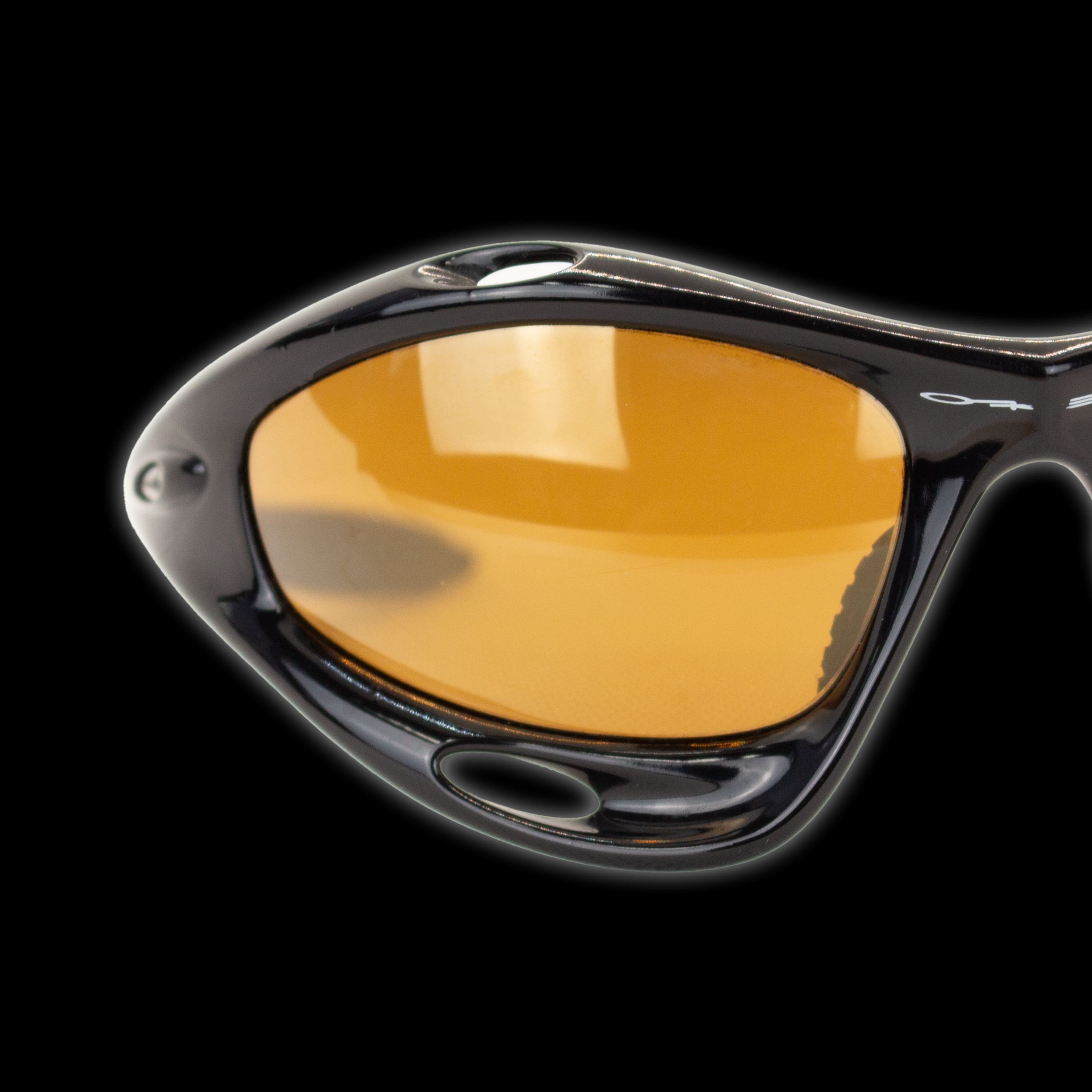 RACING JACKET (GEN 1) (BLACK W/ GOLD IRIDIUM LENSES)