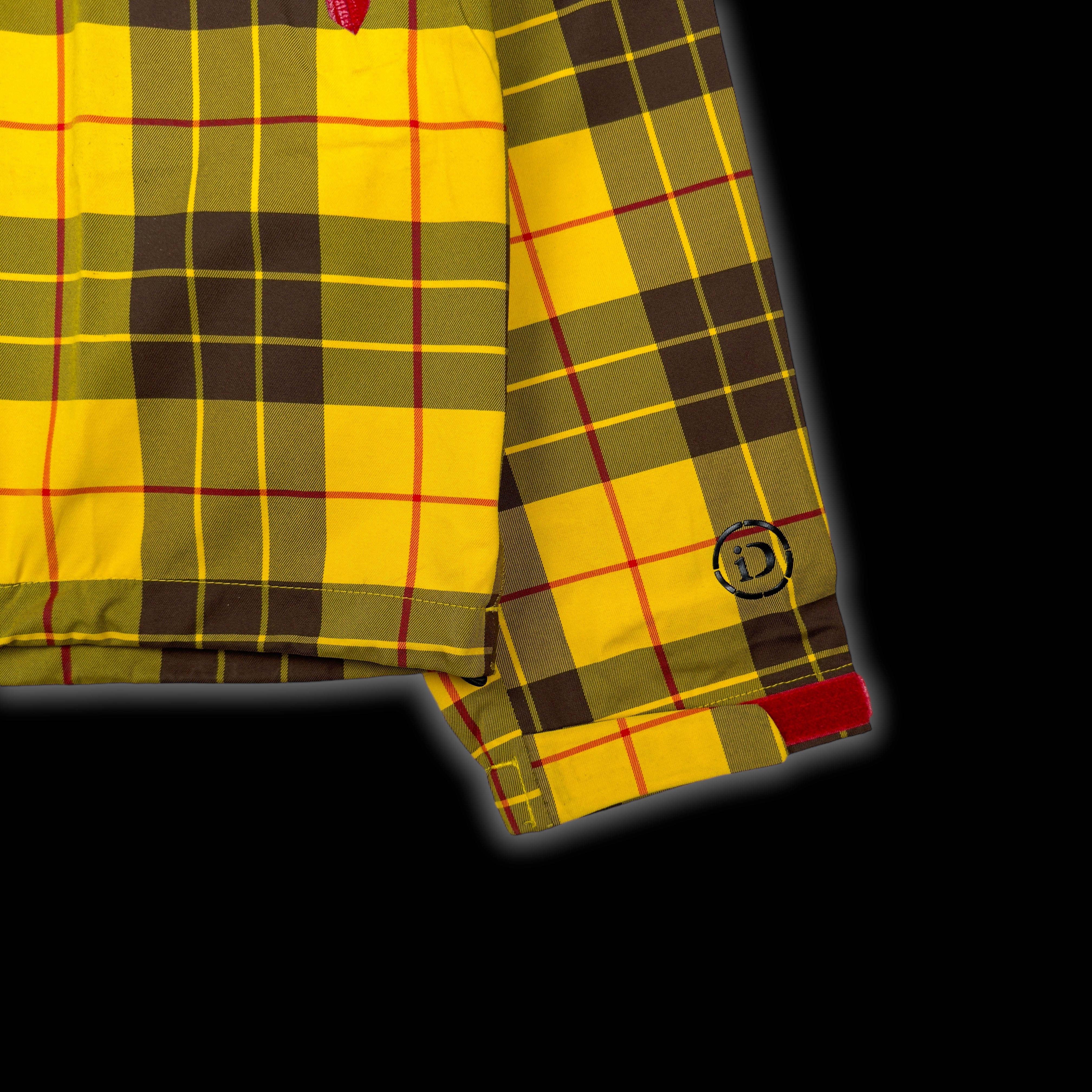 BURTON iDIOM SLANT 2.5L ASYMMETRIC JACKET - YELLOW TARTAN