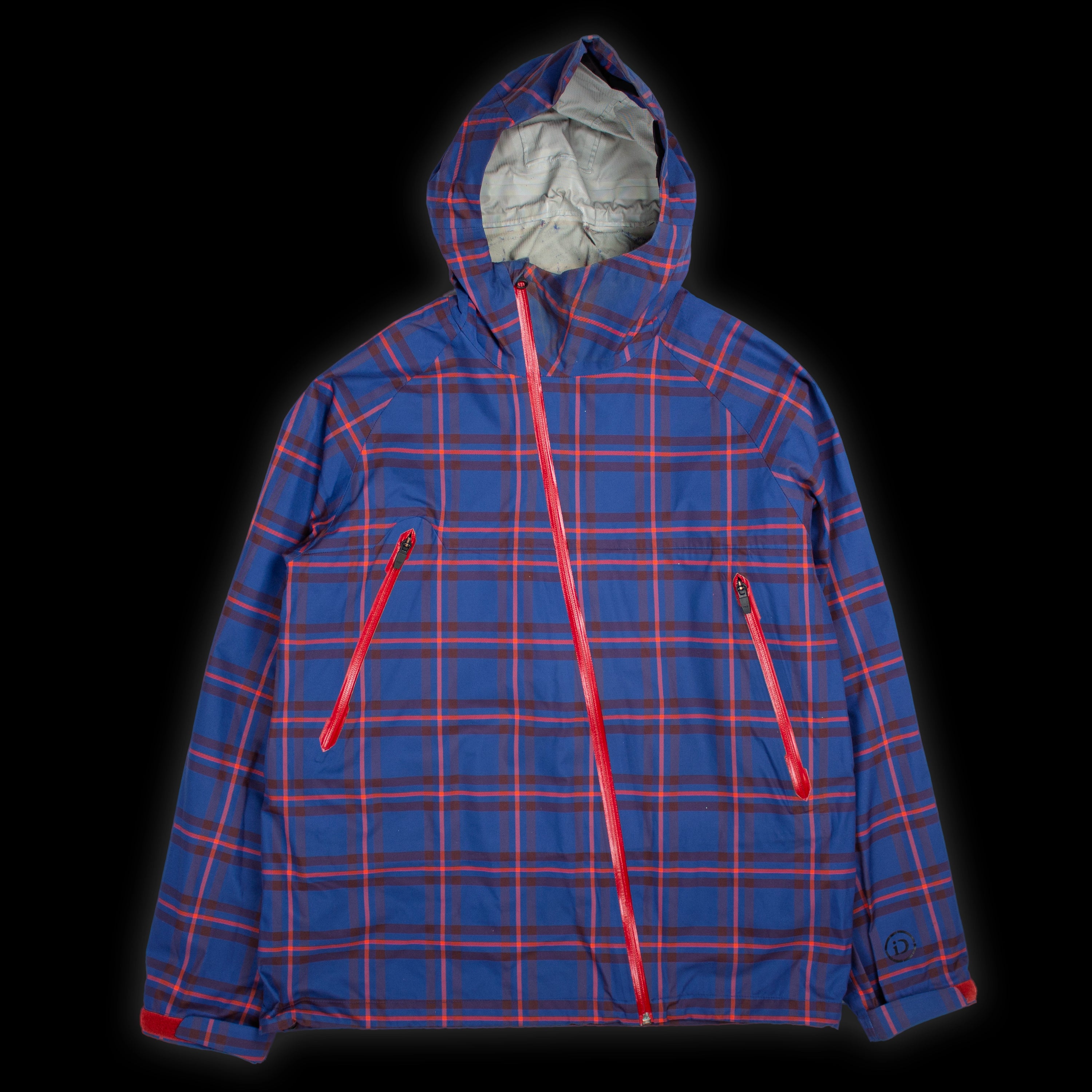iDIOM SLANT 2.5L ASYMMETRIC JACKET - BLUE TARTAN