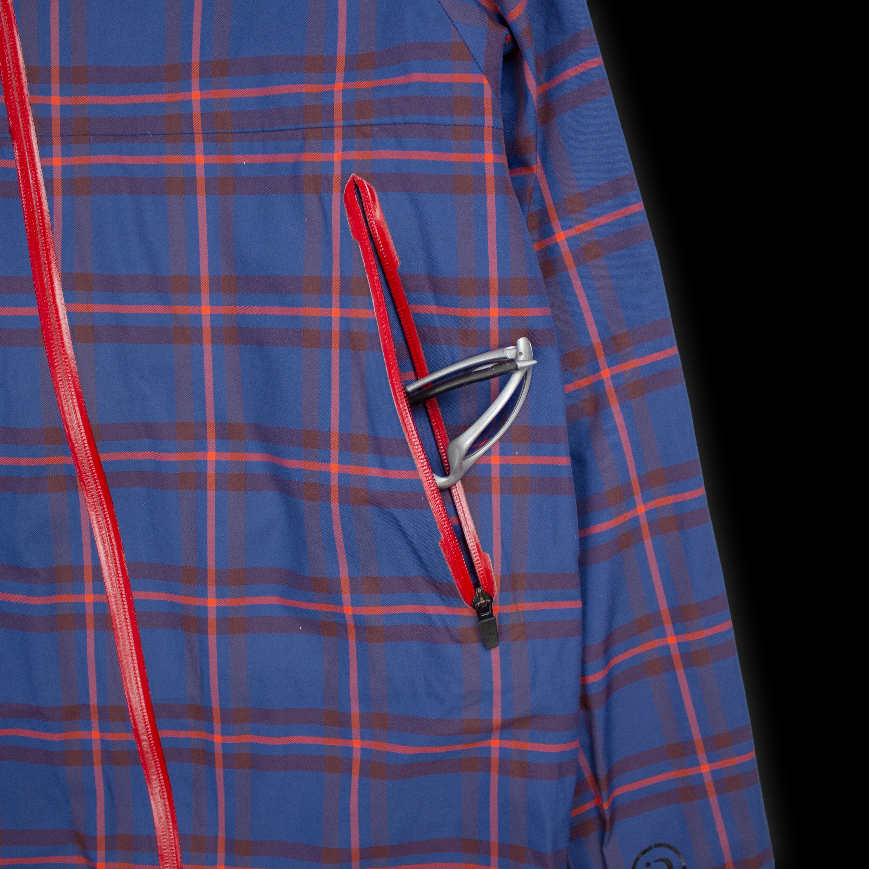 iDIOM SLANT 2.5L ASYMMETRIC JACKET - BLUE TARTAN