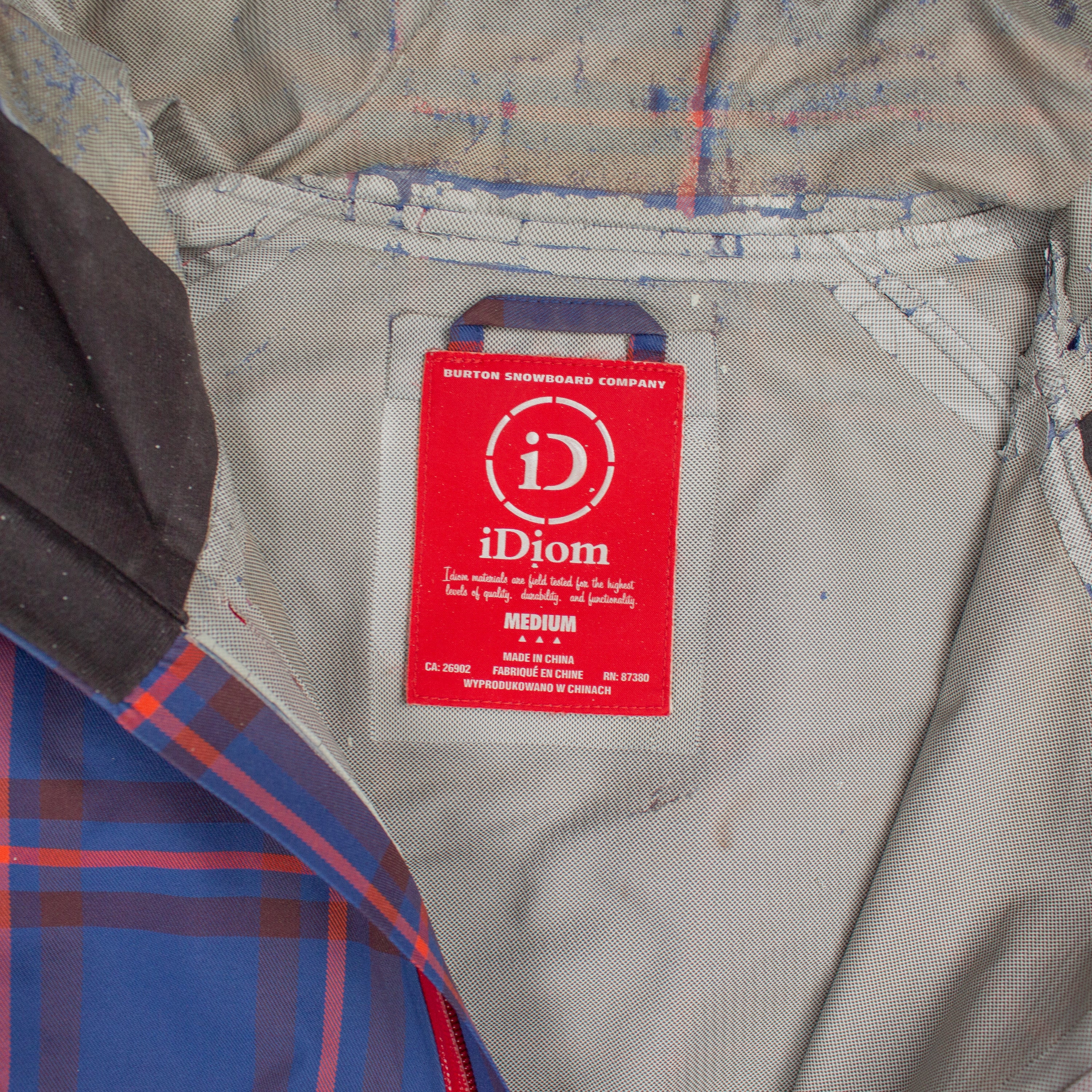 iDIOM SLANT 2.5L ASYMMETRIC JACKET - BLUE TARTAN
