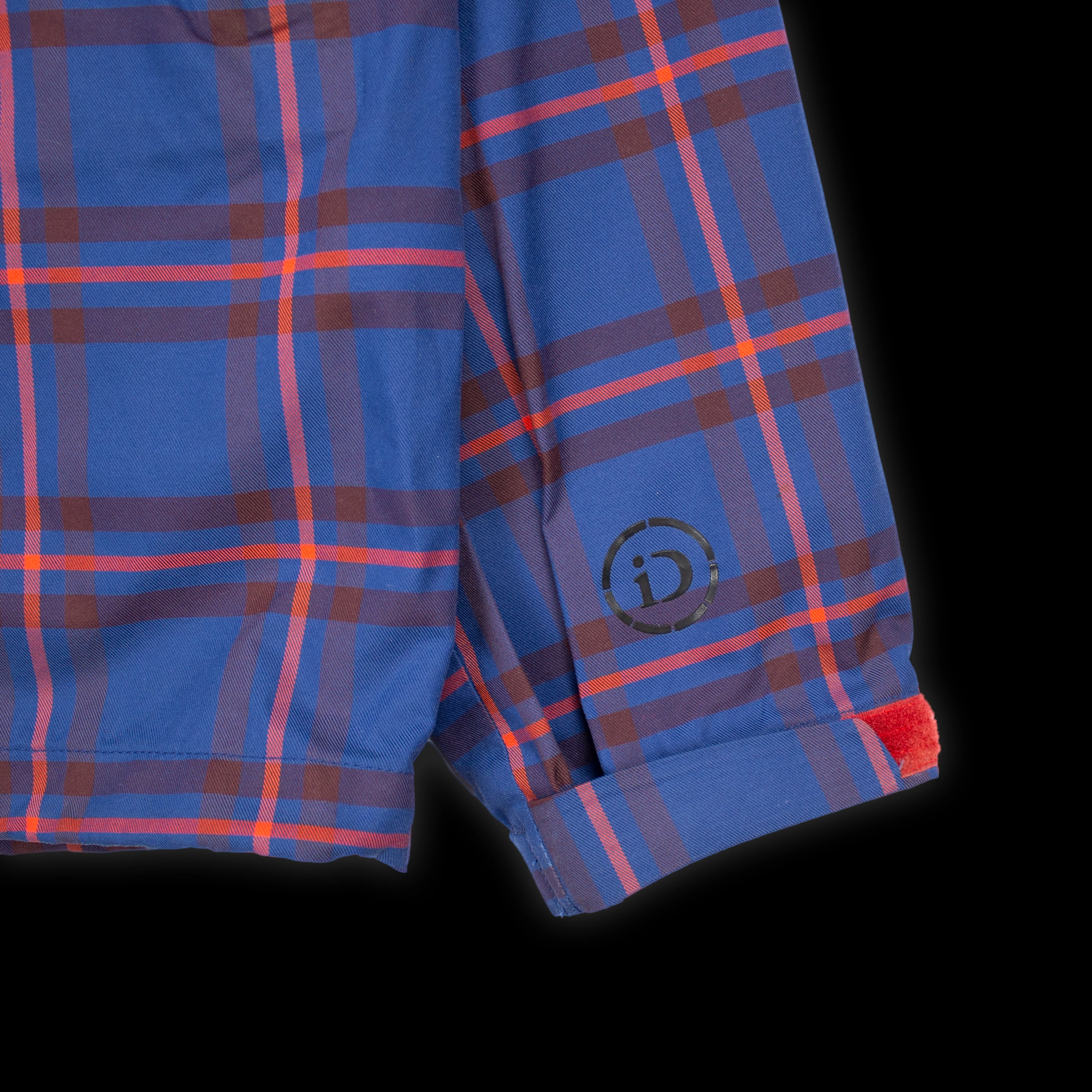 iDIOM SLANT 2.5L ASYMMETRIC JACKET - BLUE TARTAN