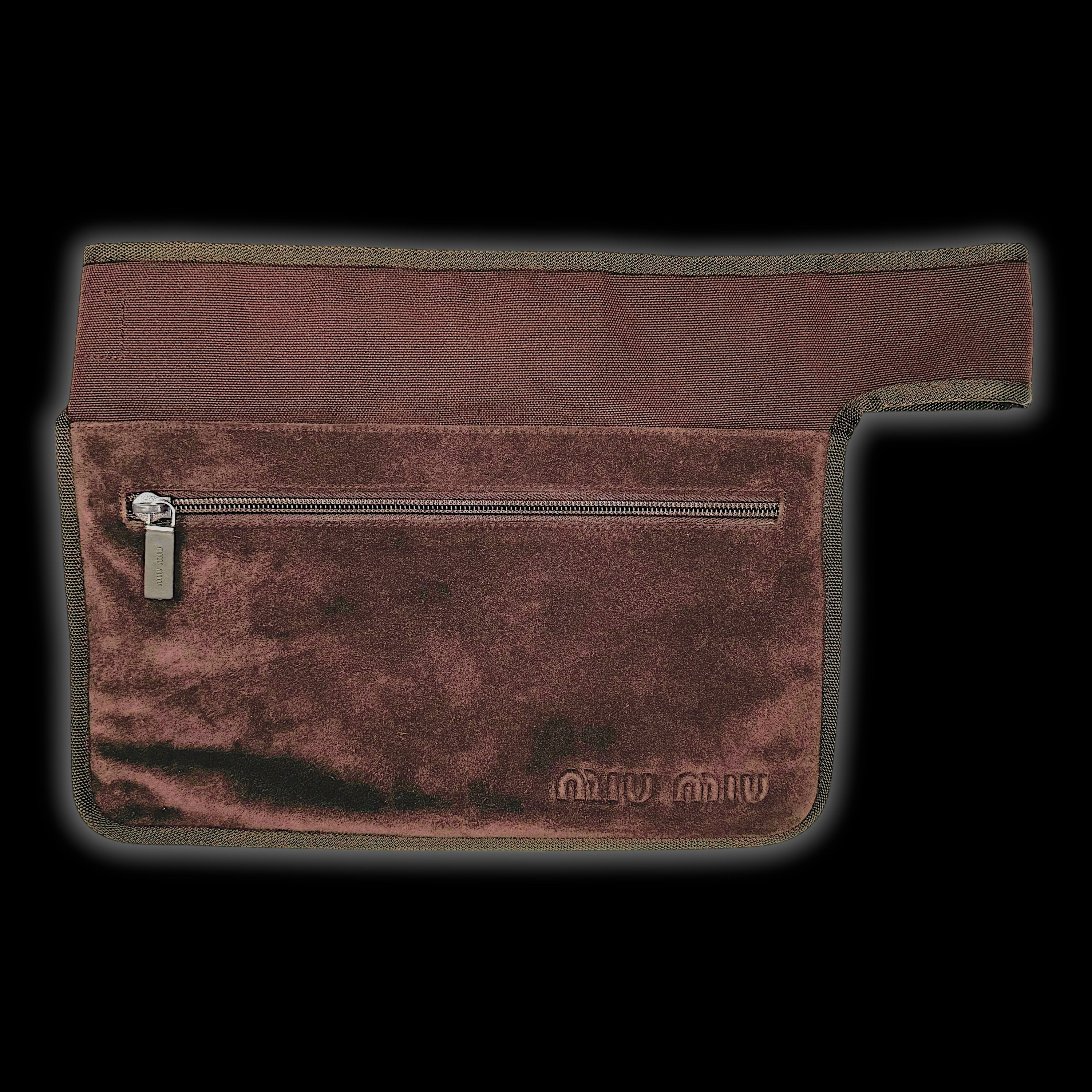 SS99 SUEDE LEATHER WAIST BAG