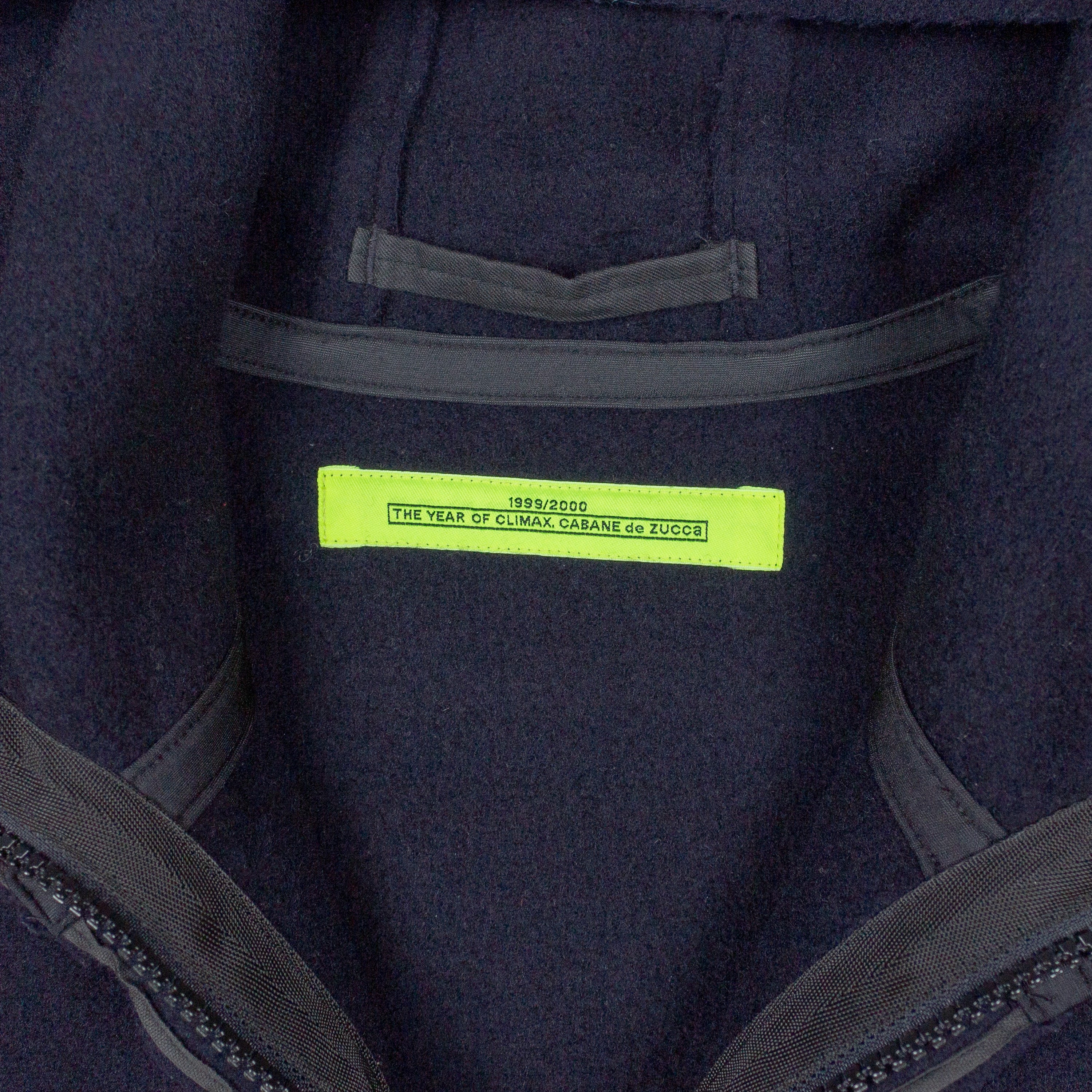 1999/2000 "Year of The Climax" Hooded Wool Coat