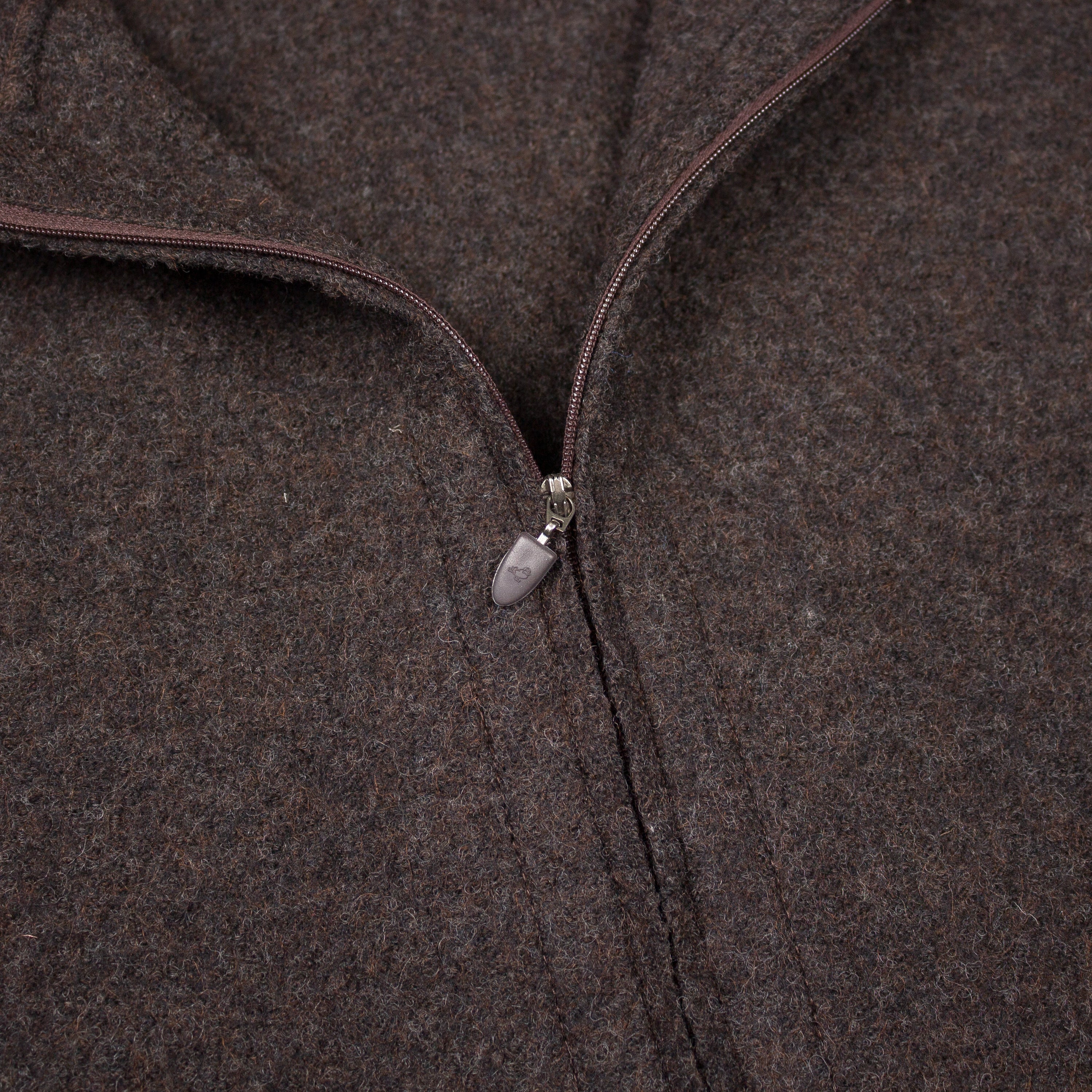 RAW CUT BOILED WOOL HOODED VEST