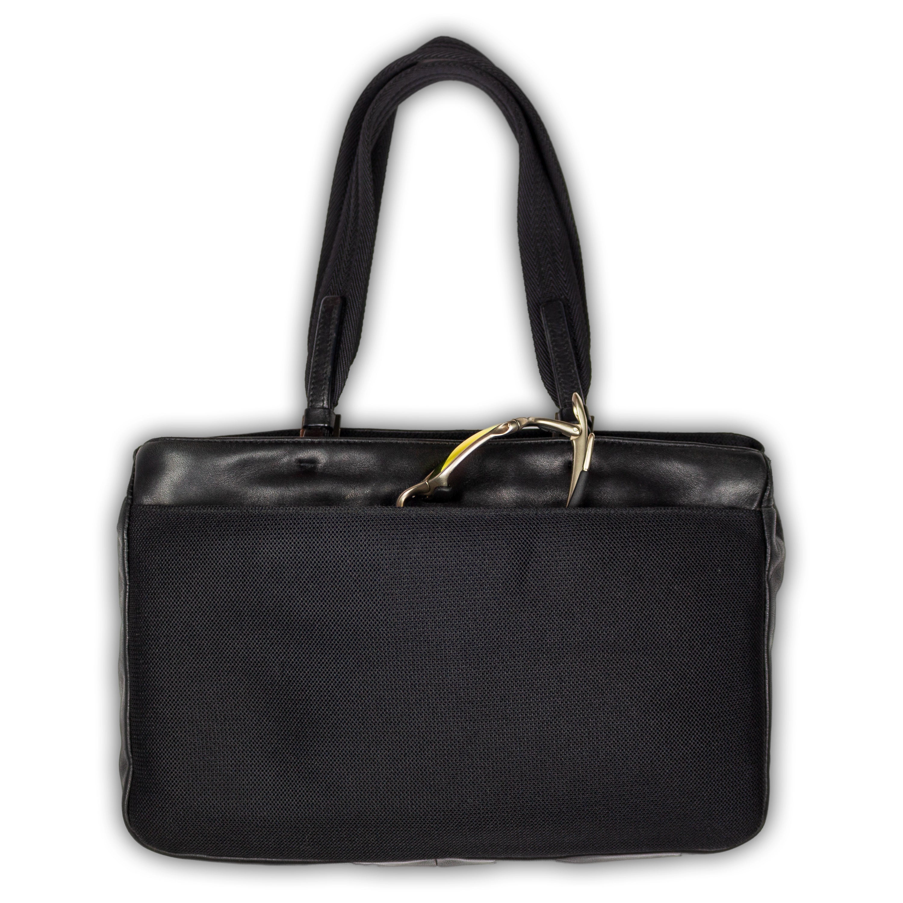 FW1999 LEATHER & MESH HANDBAG