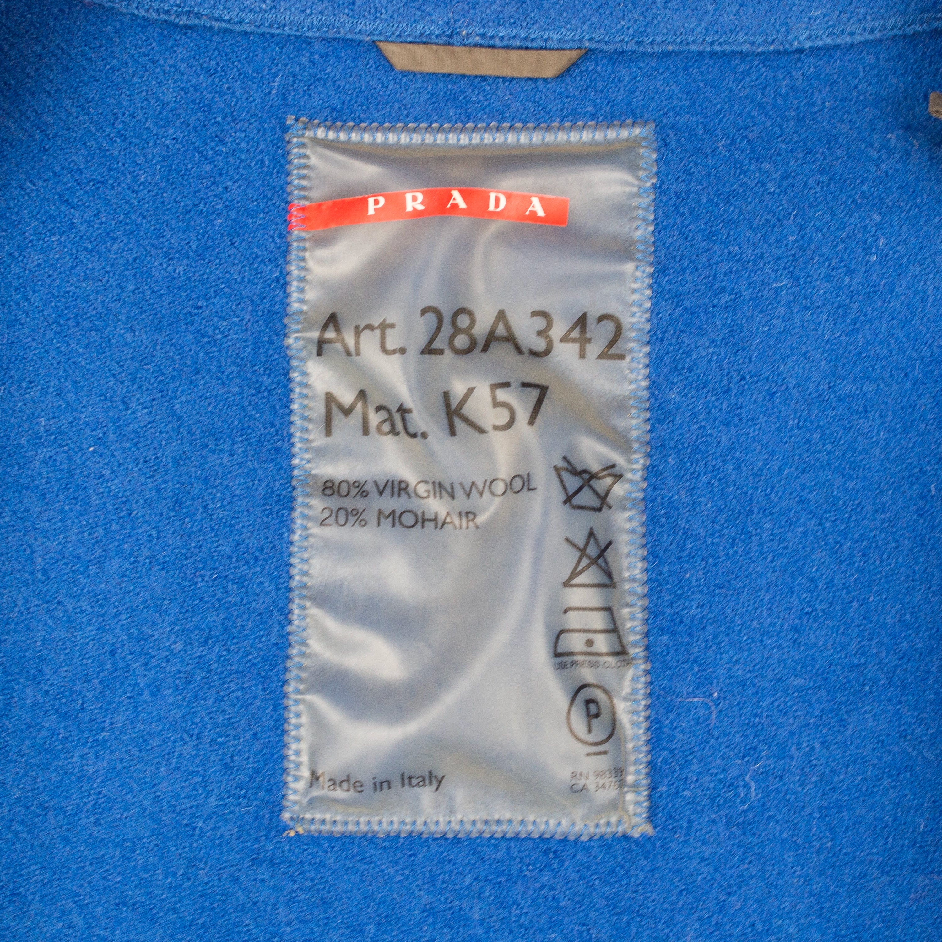 SS2000 virgin wool funnel neck jacket