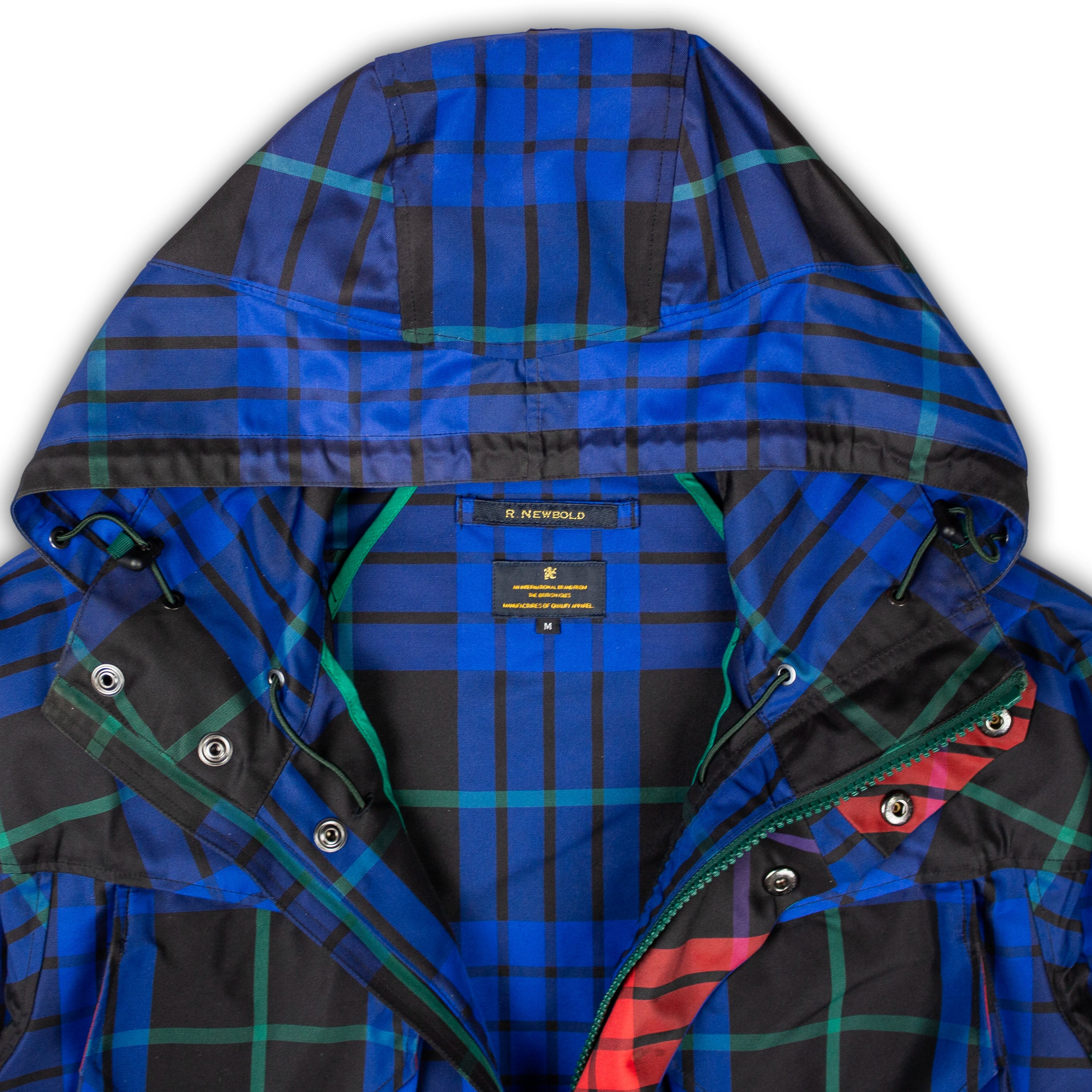 BLUE PLAID WATER REPELLENT JACKET