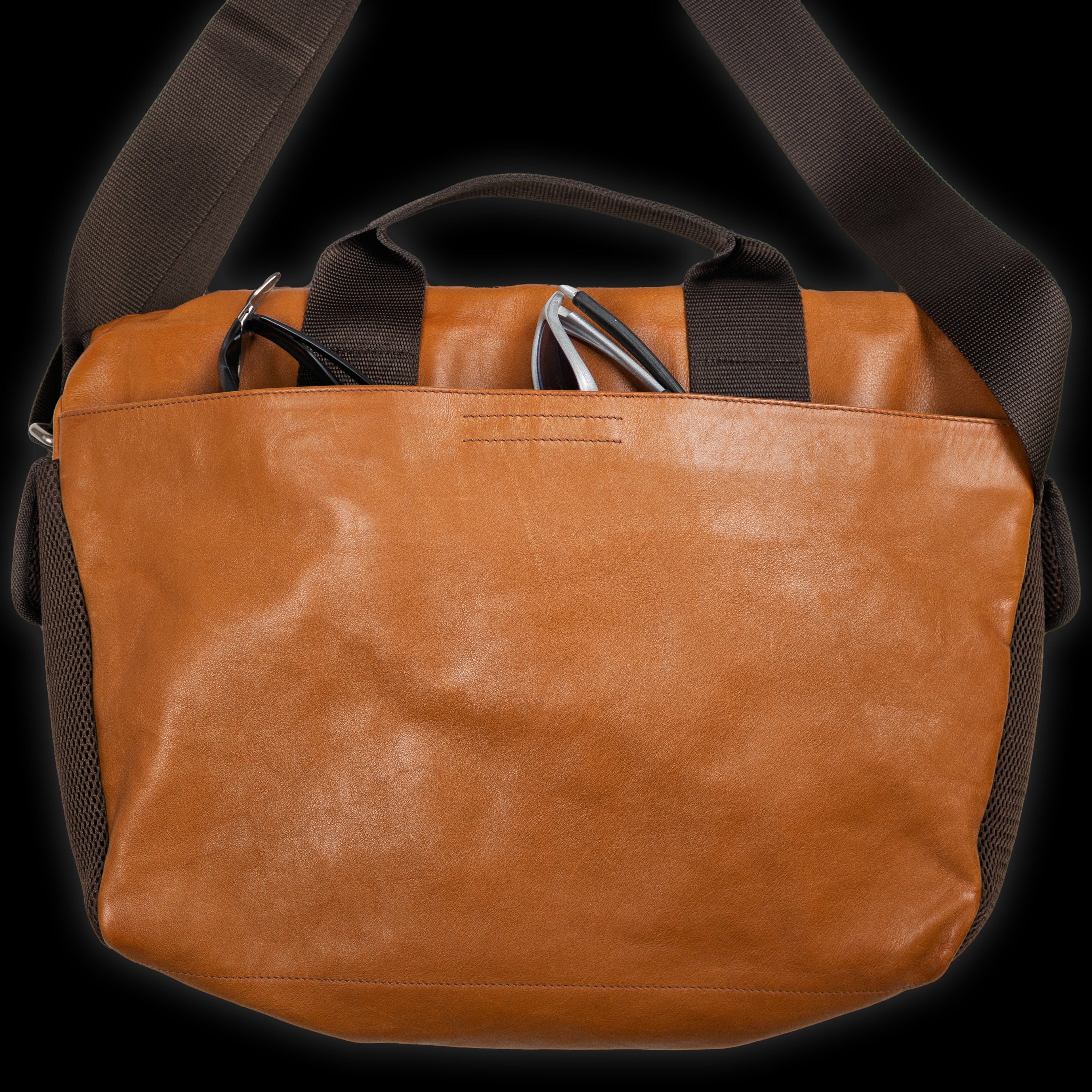 FW99 Leather & Mesh Messenger Bag
