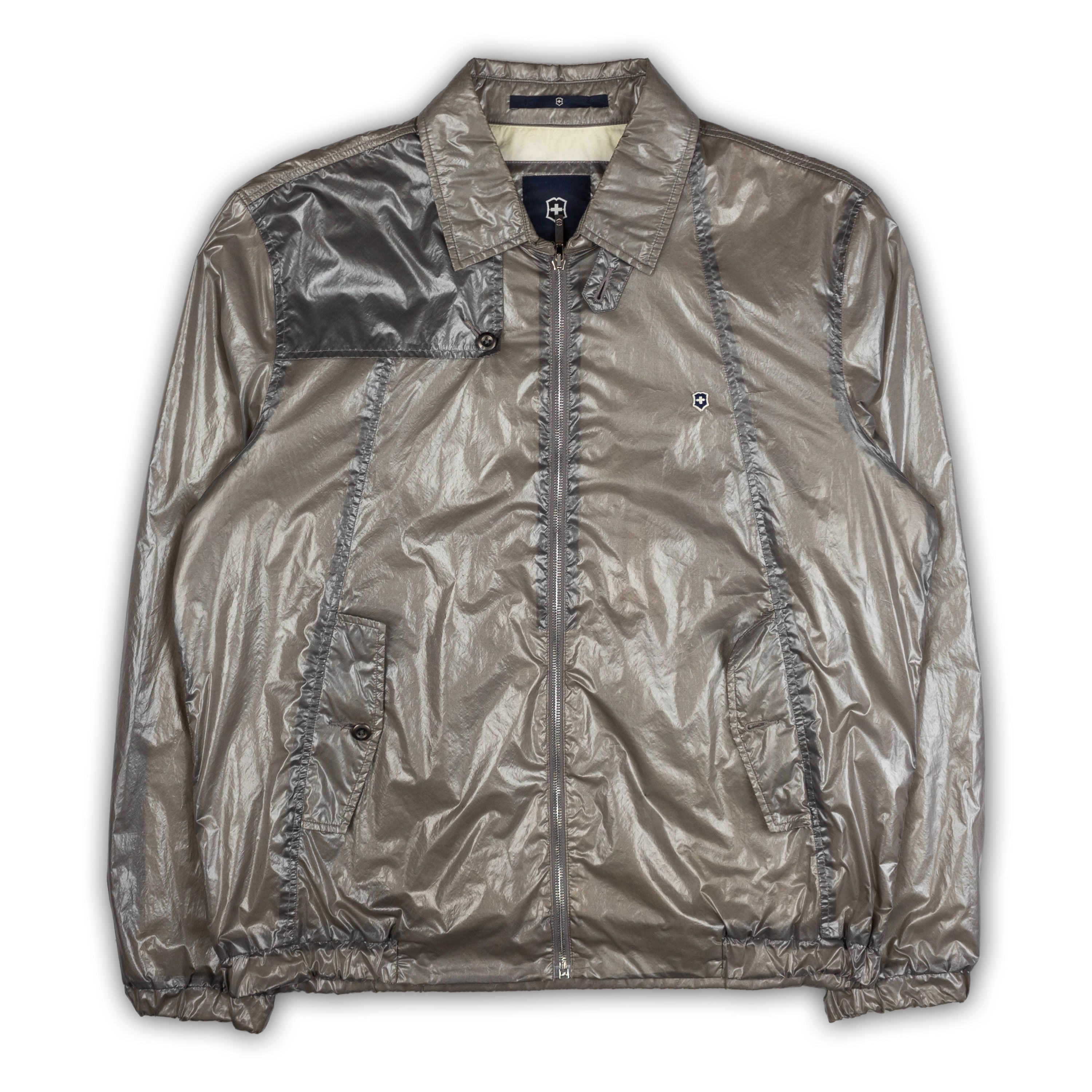 TRANSLUCENT NYLON ZIP-UP JACKET